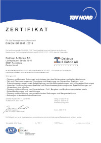 Zertifikat DIN-EN-ISO-9001